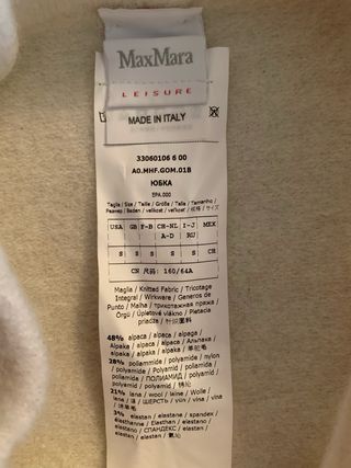 Gonna Max Mara lana/alpaca Tg S