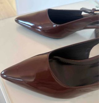 Zapatos de tacón marrones 5cm