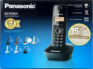 Teléfono Inalámbrico Panasonic KX-TG1611 Negro