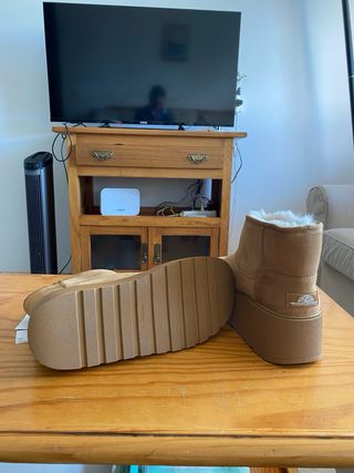 botines con plataforma (forro pelo)