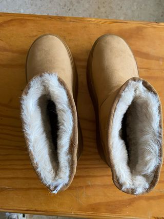 botines con plataforma (forro pelo)