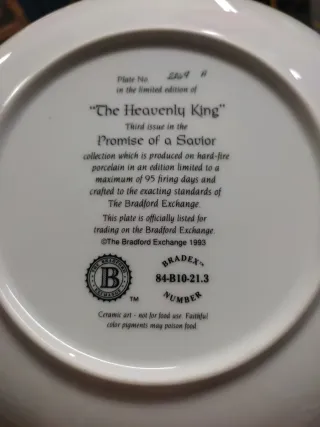 Plato La Natividad de María Porcelana