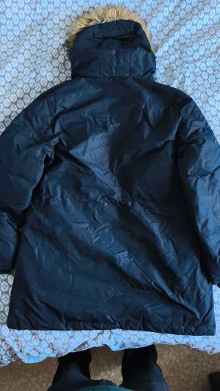 Chaqueta Invierno Capucha Talla L Azul