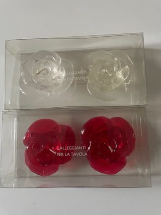 Candele galleggianti a forma di rosa