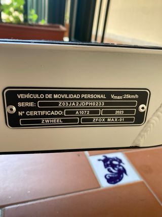 Patinete Eléctrico ZWheel ZFox Max Blanco