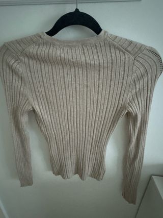 Jersey Lefties canalé beige Talla M