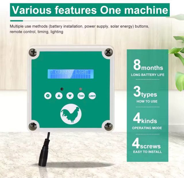 Abridor Automático Puerta Gallinero