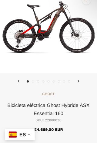 Bicicleta Eléctrica Montaña Ghost