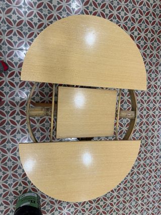 Mesa redonda extensible madera