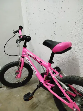 Bici niña 16 rosa fucsia