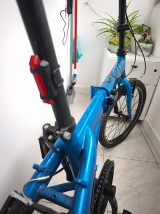 Bicicleta Plegable Azul