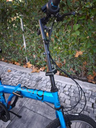 Bicicleta Plegable Azul