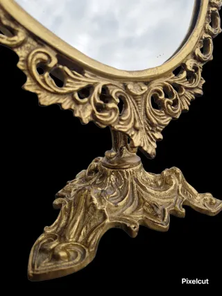 Espelho Vintage Art Deco Bronze