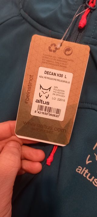 Cortavientos, forro polar Altus Decan H30 L L