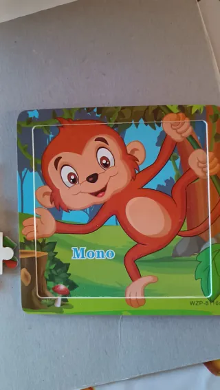 Lote Puzles Madera Animales Infantiles