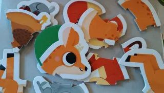 Lote Puzles Madera Animales Infantiles