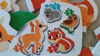 Lote Puzles Madera Animales Infantiles