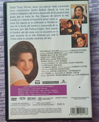 Mientras Dormías DVD Romance Español