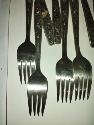 Juego Cucharas y Tenedores Alpaca