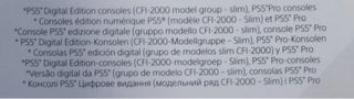 Sony PlayStation 5 CFI-ZDD1 compatibile con giochi PS4