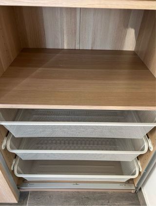 Armario corredera color madera