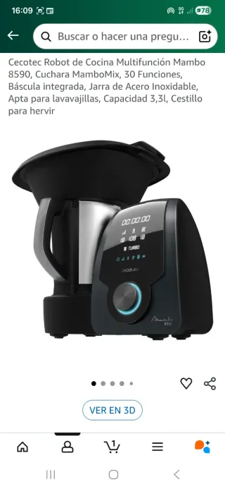 Robot Cocina Cecotec Mambo 8590