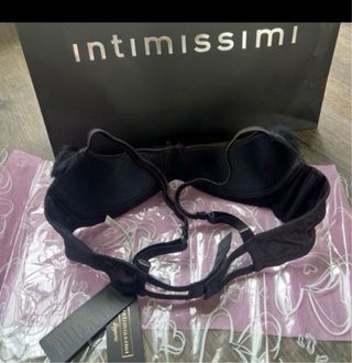 Sujetador Intimissimi Negro con Pelo