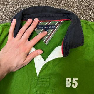 Polo Vintage Tommy Hilfiger Manga Larga