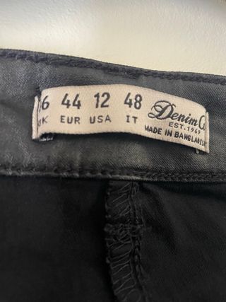 Falda Denim Co Talla 44 Negra Muy poco uso