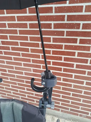 Sujeta Paraguas Silla Ruedas Negro