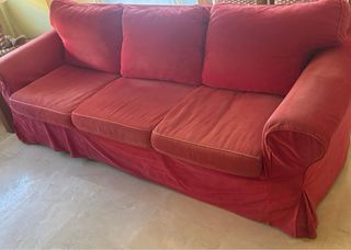 Sofá rojo 2,30 4 plazas