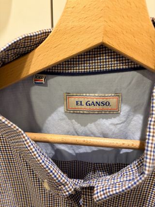 Camisa El Ganso de cuadros. Talla XXL