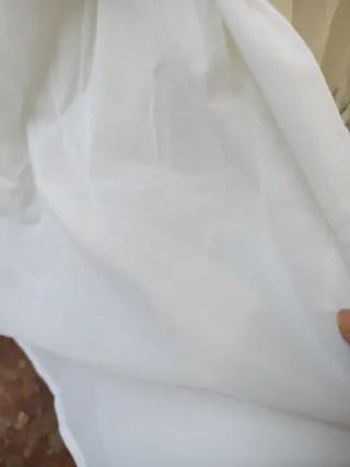 Falda Fallera Cancún encaje blanco