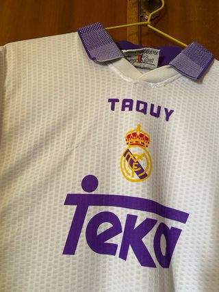 Camiseta Oficial Real Madrid Suker 9 Años 90