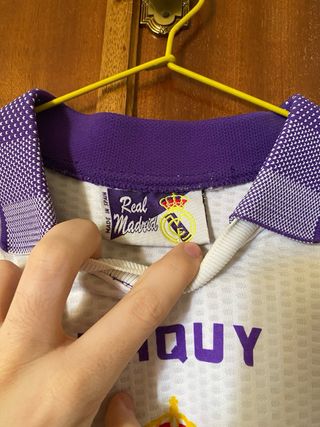 Camiseta Oficial Real Madrid Suker 9 Años 90
