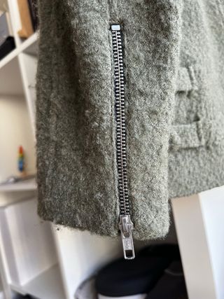 Cazadora Zara Verde Militar T.36