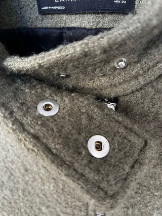 Cazadora Zara Verde Militar T.36