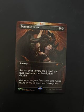 Demonic Tutor Secret Lair Iron Maiden MTG 1856