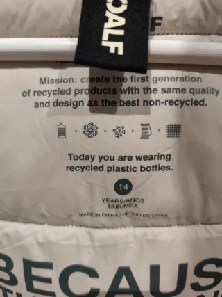 Cappotto Ecoalf per Bambina Taglia 14