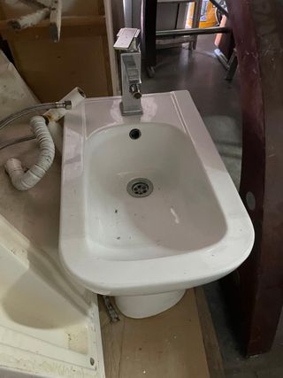 Bidé blanco cerámica