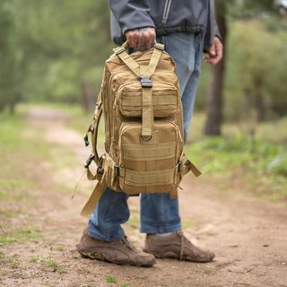 Mochila Táctica Militar 30L Senderismo Gym Beige