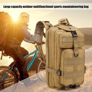 Mochila Táctica Militar 30L Senderismo Gym Beige