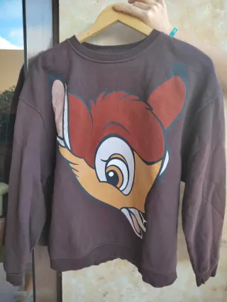 Sudadera Mujer Bambi Marrón Multicolor