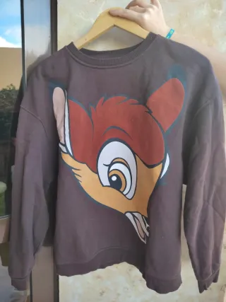 Sudadera Mujer Bambi Marrón Multicolor