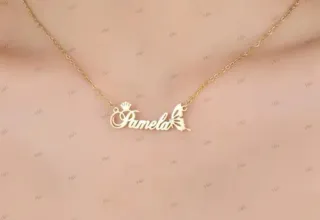 Collar personalizado nombre  para niñ@s y bebé