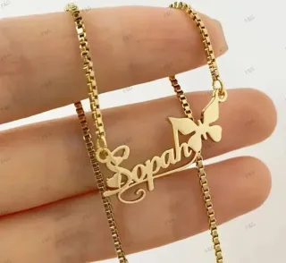 Collar personalizado nombre  para niñ@s y bebé