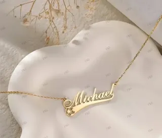 Collar personalizado nombre  para niñ@s y bebé