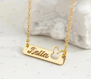 Collar personalizado nombre  para niñ@s y bebé