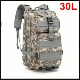Mochila Táctica Militar 30L Camuflaje Senderismo,