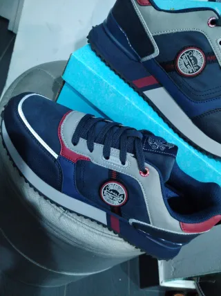 Sneakers Uomo N.42 Casual Sportivo Blu/Rosso